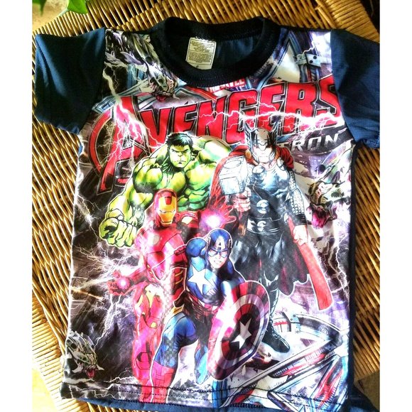 AVENGERS - MARVEL Toddler graphic T-Shirt kids Small size 6 NWOT - Picture 1 of 3
